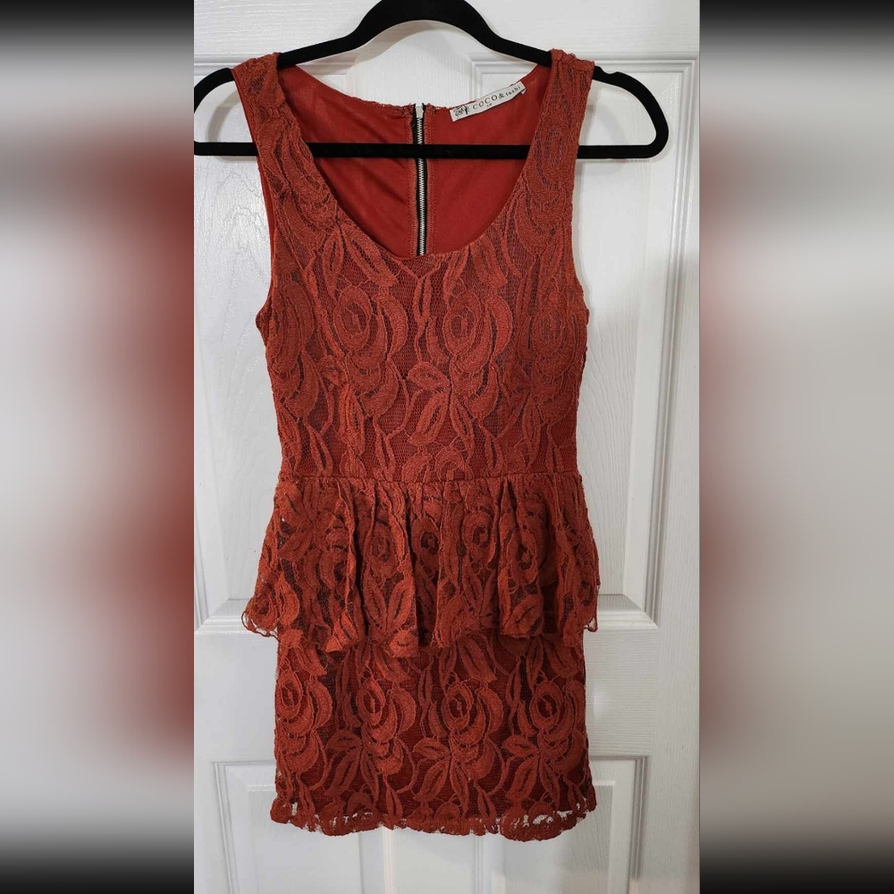 NWOT Peplum mini dress